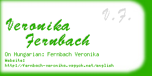 veronika fernbach business card